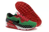 nike air max prm em 90 femme chaussures releases classique pas cher vert rouge